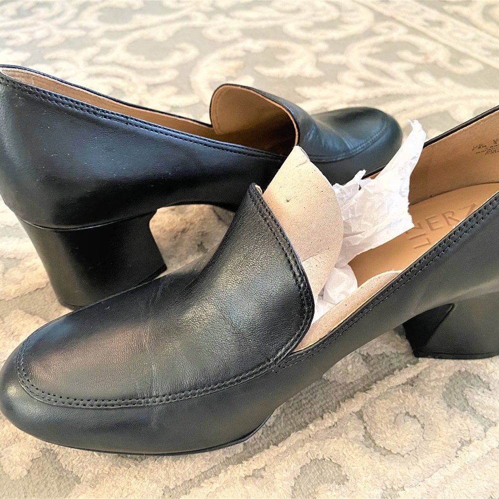Leather Heeled Loafers